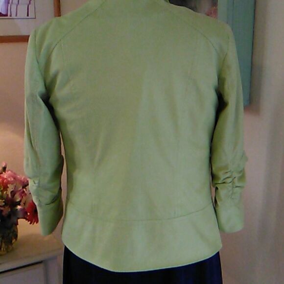 Chico's Faux Leather Zip Up Jacket - Picture 5 of 14